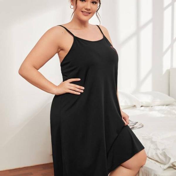 Long Sleeve Cross Over Strap Mini Dress in Black Sleeveless