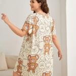 Sweet Teddy Bear Dreams Short Nighty Dress