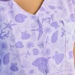 Lavender Mist Floral Thermal Pajamas For Ladies