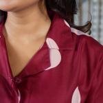 Berry Bliss Polka Dot Linen Pajamas Women
