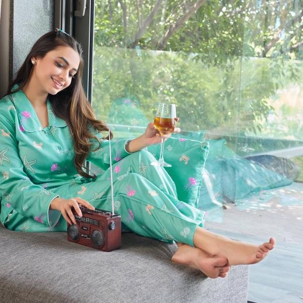Sea Breeze Mint Green Lounge Pyjamas