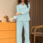 Mint Calm Solid Color Camisole Pyjamas