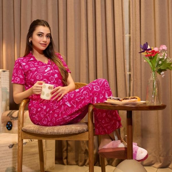 Berry Bliss Printed Roller Rabbit Pajama