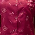 Wine Charm Printed Cotton Pj Set Shorts