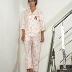 Peach Cream Bunny Pajama