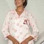 Peach Cream Bunny Pajama