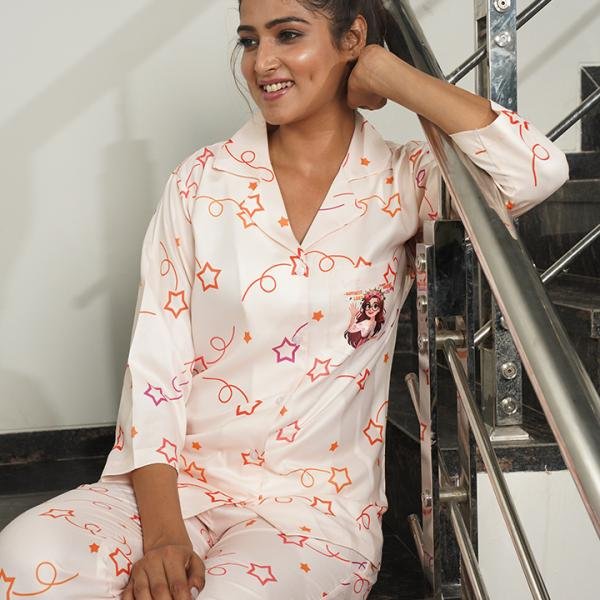 Peach Cream Bunny Pajama