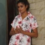 White Floral Short Nightdress for Ladies