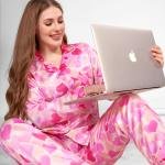 Full Sleeve Button-Down Pyjama Set for Women