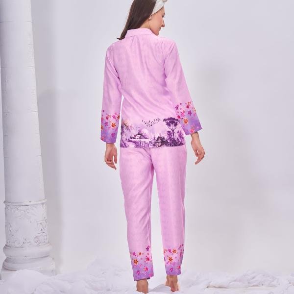 Soft Pink Floral Print Zara Pajama Set