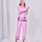 Soft Pink Floral Print Zara Pajama Set